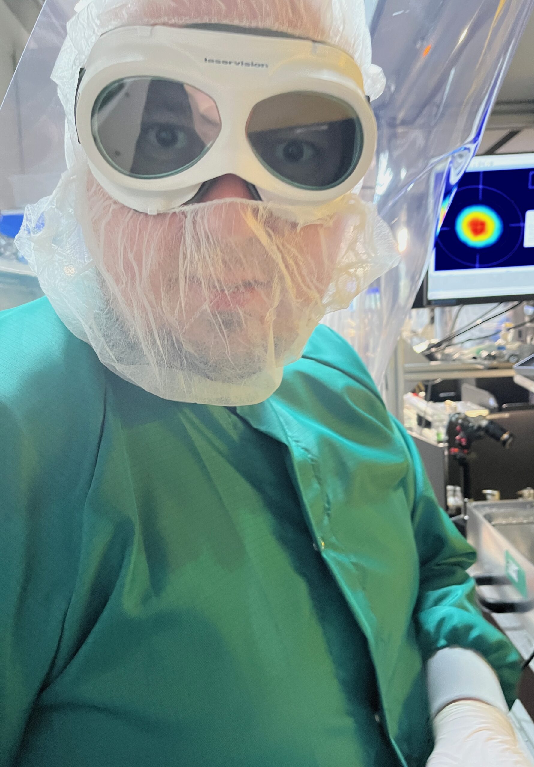 The image shows our engineer from n2 Photonics in our real laboratory during the production process