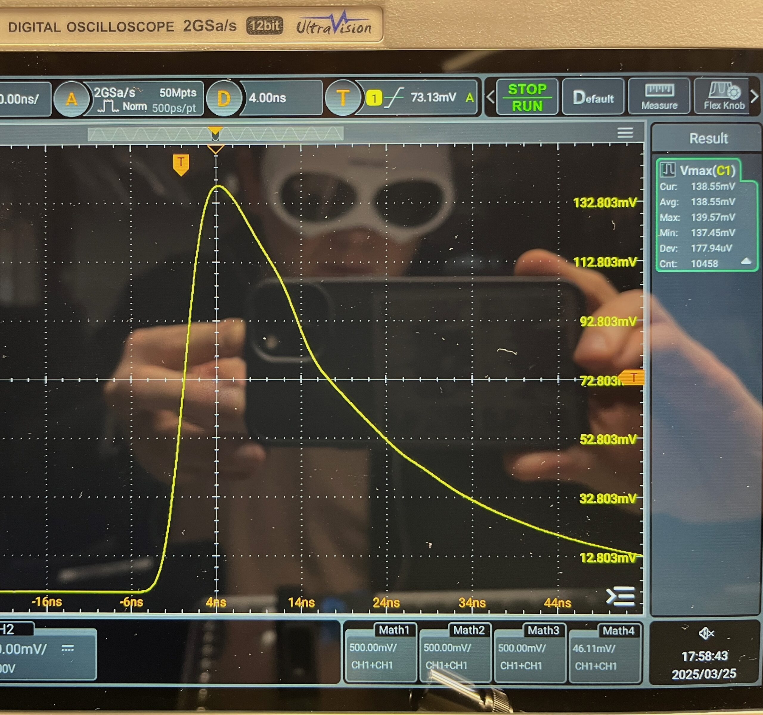 Real work in the photonics laboratory with the oscilloscope